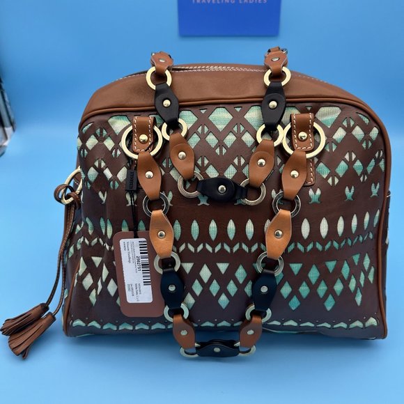 461. NWT Missoni Designer Leather Cutout Shoulder Bag - Picture 12 of 13